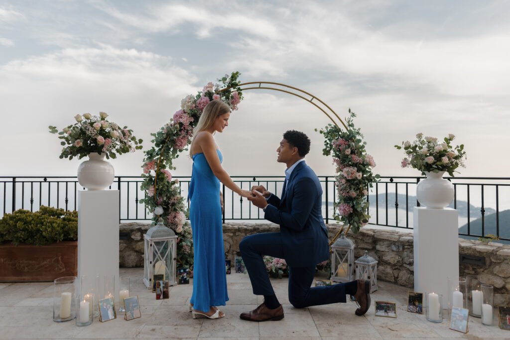 Luxury Marriage Proposal at the Château Eza in Eze on the French Riviera.