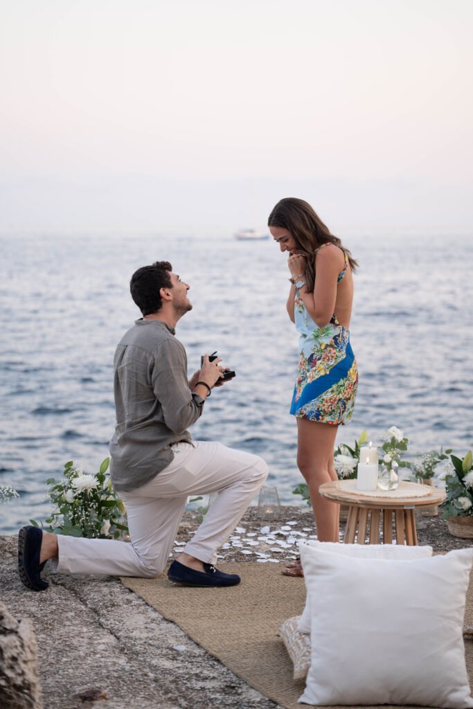 Romantic Marriage Proposal French Riviera